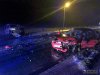 Zderzenie czołowe dwóch samochodów osobowych w Przasnyszu 23.02.2020r. 